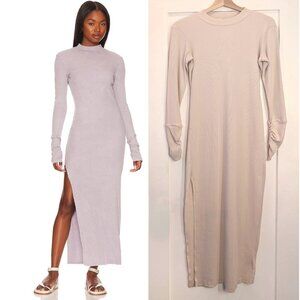 NWT Young Fabulous & Broke | Portia Ribbed Midi Dress In Cream